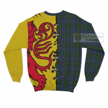 Colquhoun Tartan Family Crest Sweatshirt Lion Rampant Honor