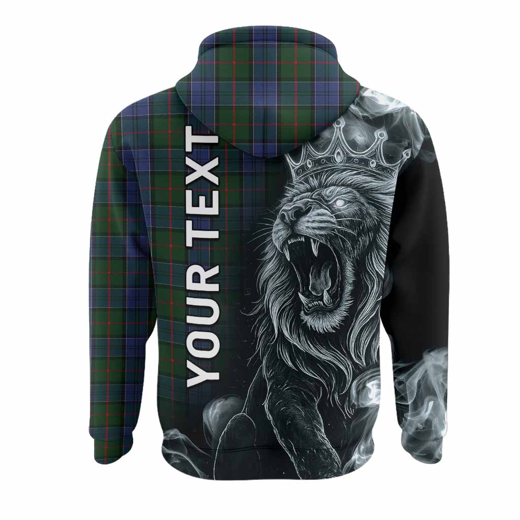 Colquhoun Tartan Hoodie Roaring Lion Heritage
