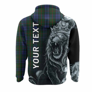 Colquhoun Tartan Hoodie Roaring Lion Heritage