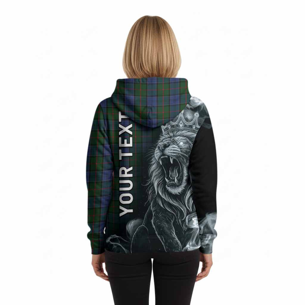 Colquhoun Tartan Hoodie Roaring Lion Heritage
