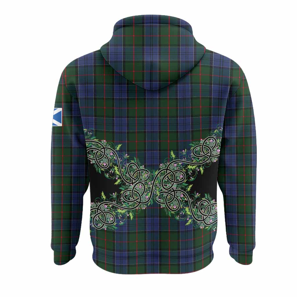 Colquhoun Tartan Hoodie Thistle Scottish Spirit