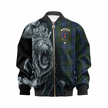 Colquhoun Tartan Kid Bomber Jacket Roaring Lion Heritage