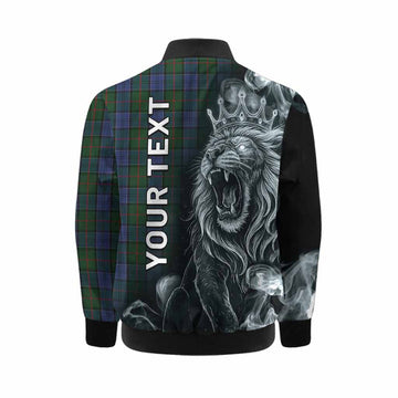 Colquhoun Tartan Kid Bomber Jacket Roaring Lion Heritage