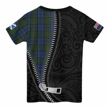 Colquhoun Tartan Kid T-shirt New Zealand Pattern Unique Zipper Stylized