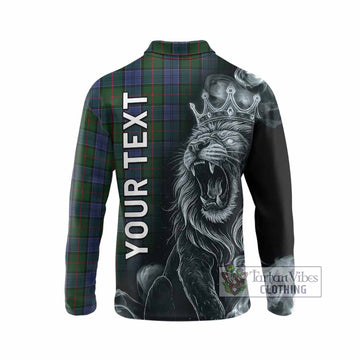 Colquhoun Tartan Long Sleeve Polo Shirt Roaring Lion Heritage