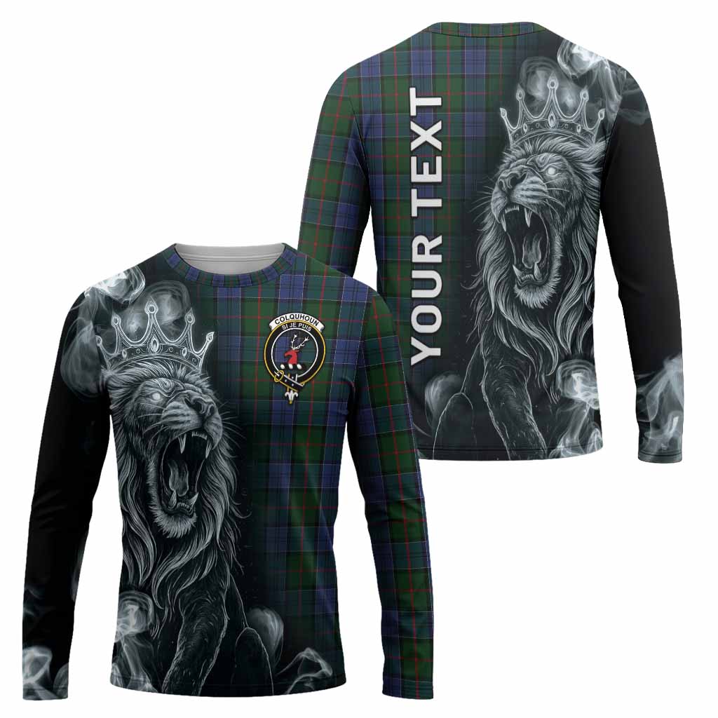 Colquhoun Tartan Long Sleeve T-Shirt Roaring Lion Heritage