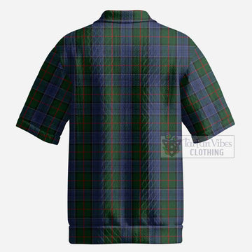 Colquhoun Tartan Men’s Polo Sweater Top with Family Crest