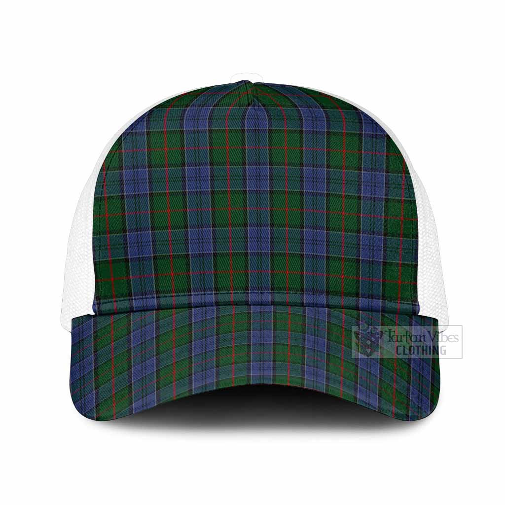 Colquhoun Tartan Mesh Trucker Cap One Size (Adjustable) White - Tartan Vibes Clothing