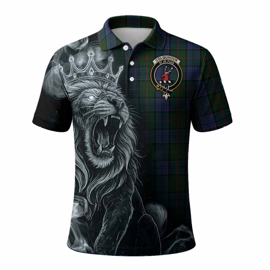 Colquhoun Tartan Polo Shirt Roaring Lion Heritage
