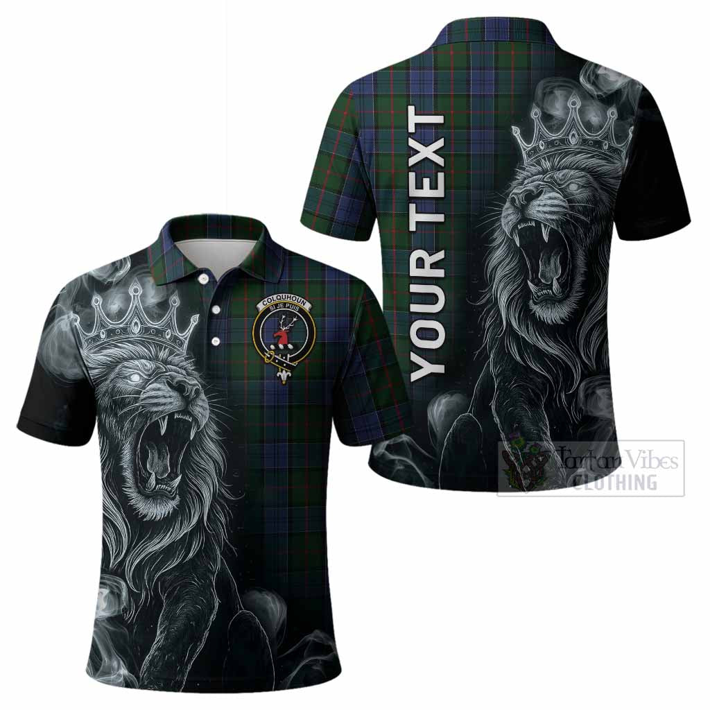 Colquhoun Tartan Polo Shirt Roaring Lion Heritage