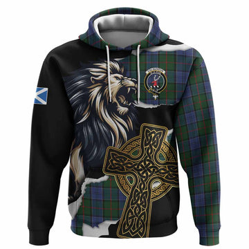 Colquhoun Tartan Scottish Hoodie Lion Celtic Heritage
