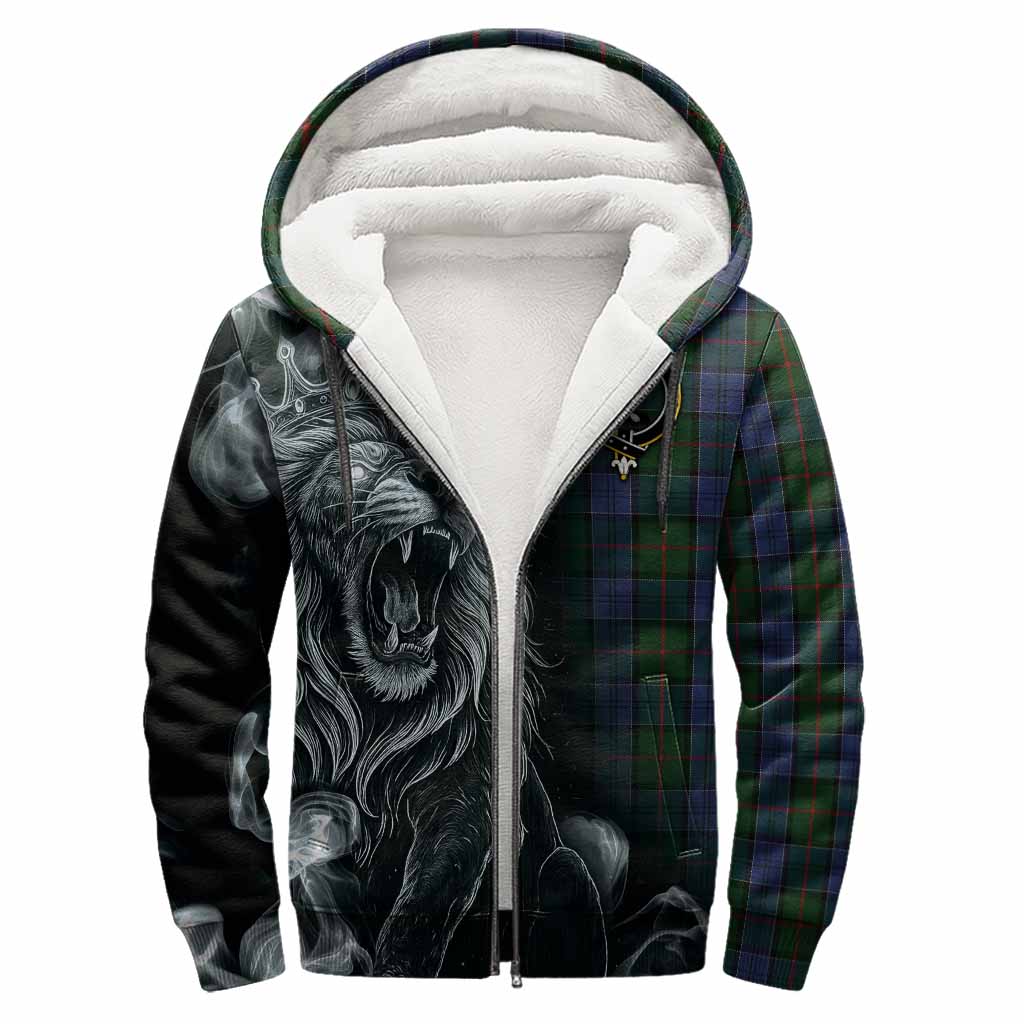 Colquhoun Tartan Sherpa Hoodie Roaring Lion Heritage
