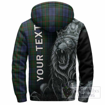 Colquhoun Tartan Sherpa Hoodie Roaring Lion Heritage