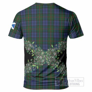 Colquhoun Tartan T-Shirt Thistle Scottish Spirit