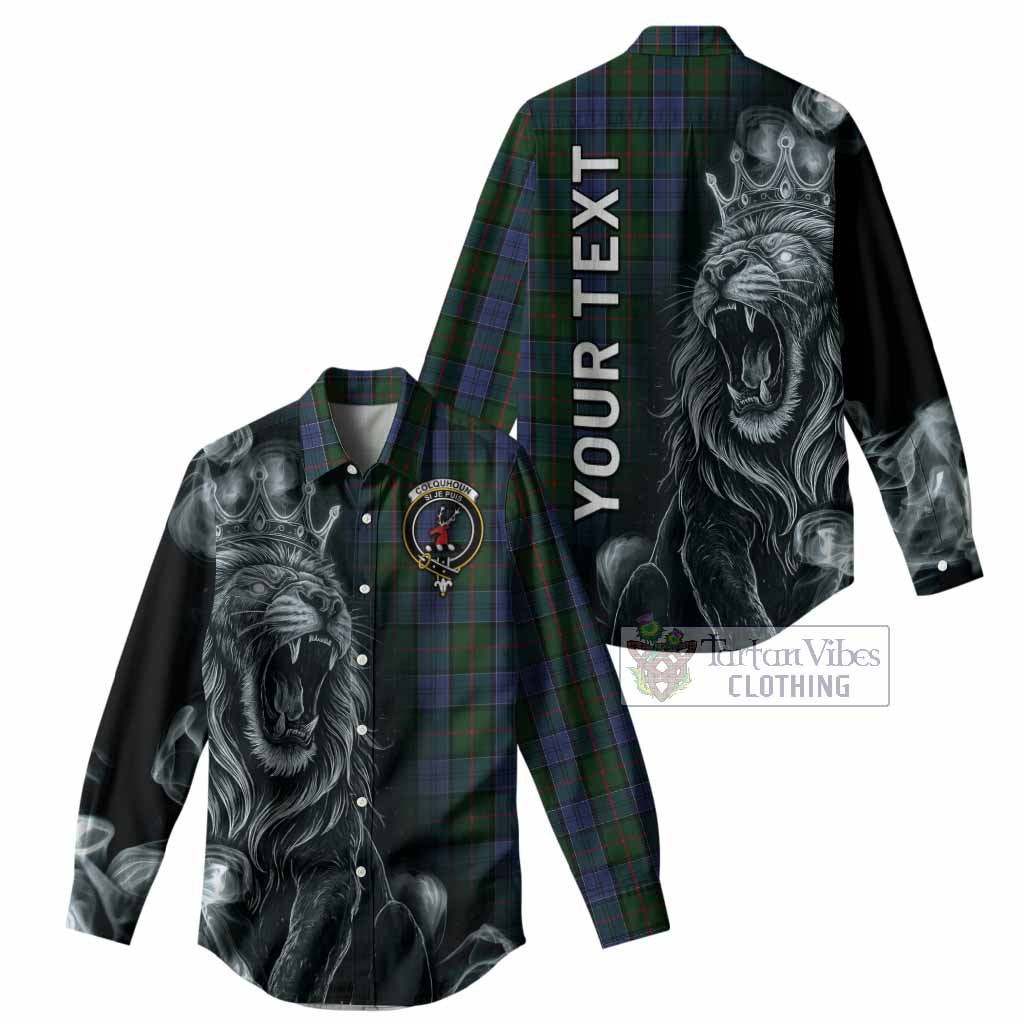 Colquhoun Tartan Women Casual Shirt Roaring Lion Heritage