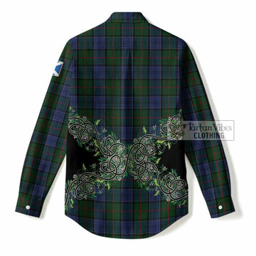 Colquhoun Tartan Women Casual Shirt Thistle Scottish Spirit