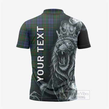 Colquhoun Tartan Zipper Polo Shirt Roaring Lion Heritage