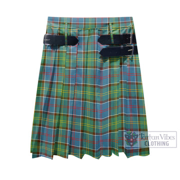 Colville Tartan Men's Pleated Skirt - Fashion Casual Retro Scottish Kilt Style