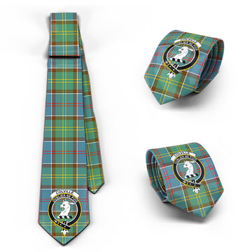 Colville Tartan Classic Necktie with Family Crest