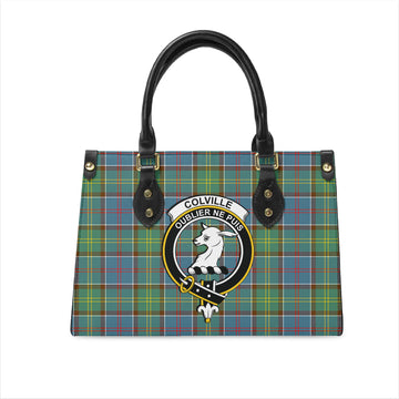 colville-tartan-leather-bag-with-family-crest