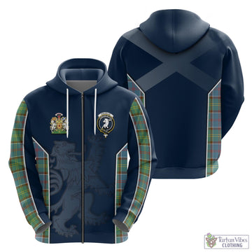Colville Tartan Hoodie with Family Crest and Lion Rampant Vibes Sport Style