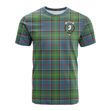 Colville Tartan T-Shirt with Family Crest