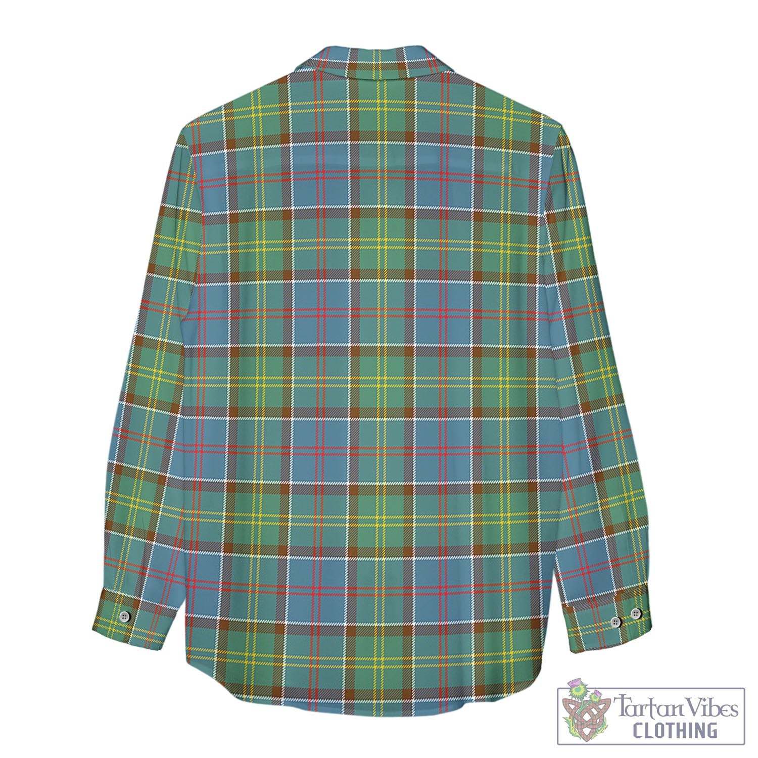 Tartan Vibes Clothing Colville Tartan Womens Casual Shirt with Family Crest