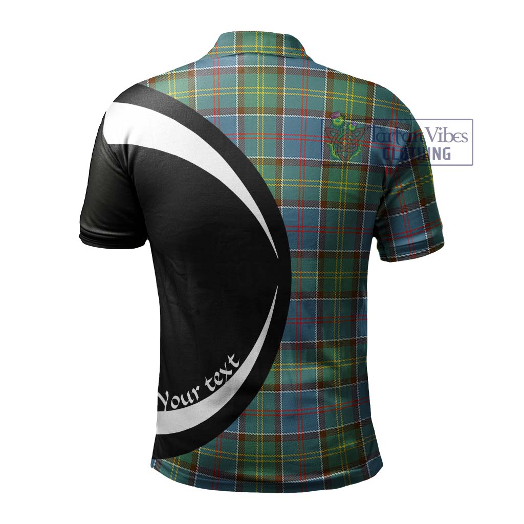 Colville Tartan Men's Polo Shirt with Family Crest Circle Style - Tartan Vibes Clothing