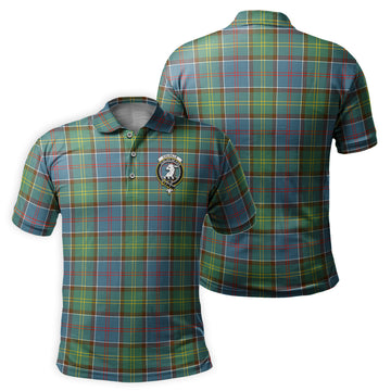 Colville Tartan Men's Polo Shirt with Family Crest