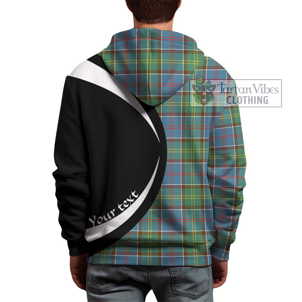 Tartan Vibes Clothing Colville Tartan Hoodie with Family Crest Circle Style