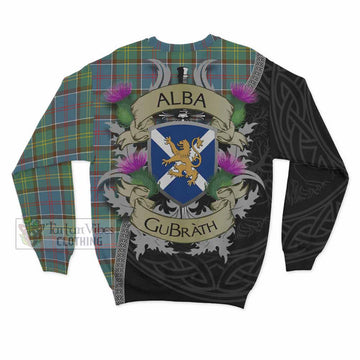 Colville Tartan Family Crest Sweatshirt Lion Rampant Royal Thistle Shield Celtic Inspired