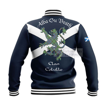 Colville Tartan Lion Rampant Baseball Jacket Proudly Display Your Heritage with Alba Gu Brath and Clan Name