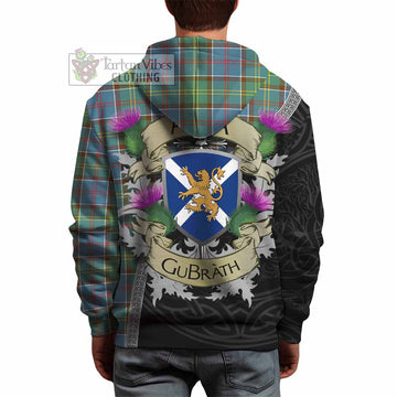 Tartan Vibes Clothing Colville Tartan Family Crest Hoodie Lion Rampant Royal Thistle Shield Celtic Inspired