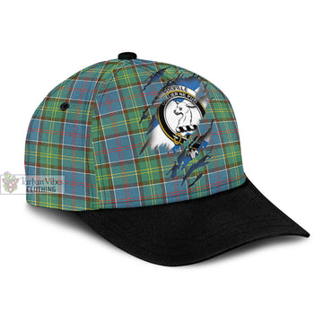 Colville Tartan Classic Cap with Family Crest In Me Style