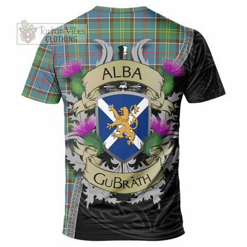 Colville Tartan Family Crest T-Shirt Lion Rampant Royal Thistle Shield Celtic Inspired