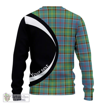 Colville Tartan Ugly Sweater with Family Crest Circle Style - Tartan Vibes Clothing