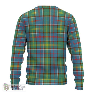 Colville Tartan Knitted Sweater with Family Crest DNA In Me Style - Tartanvibesclothing Shop