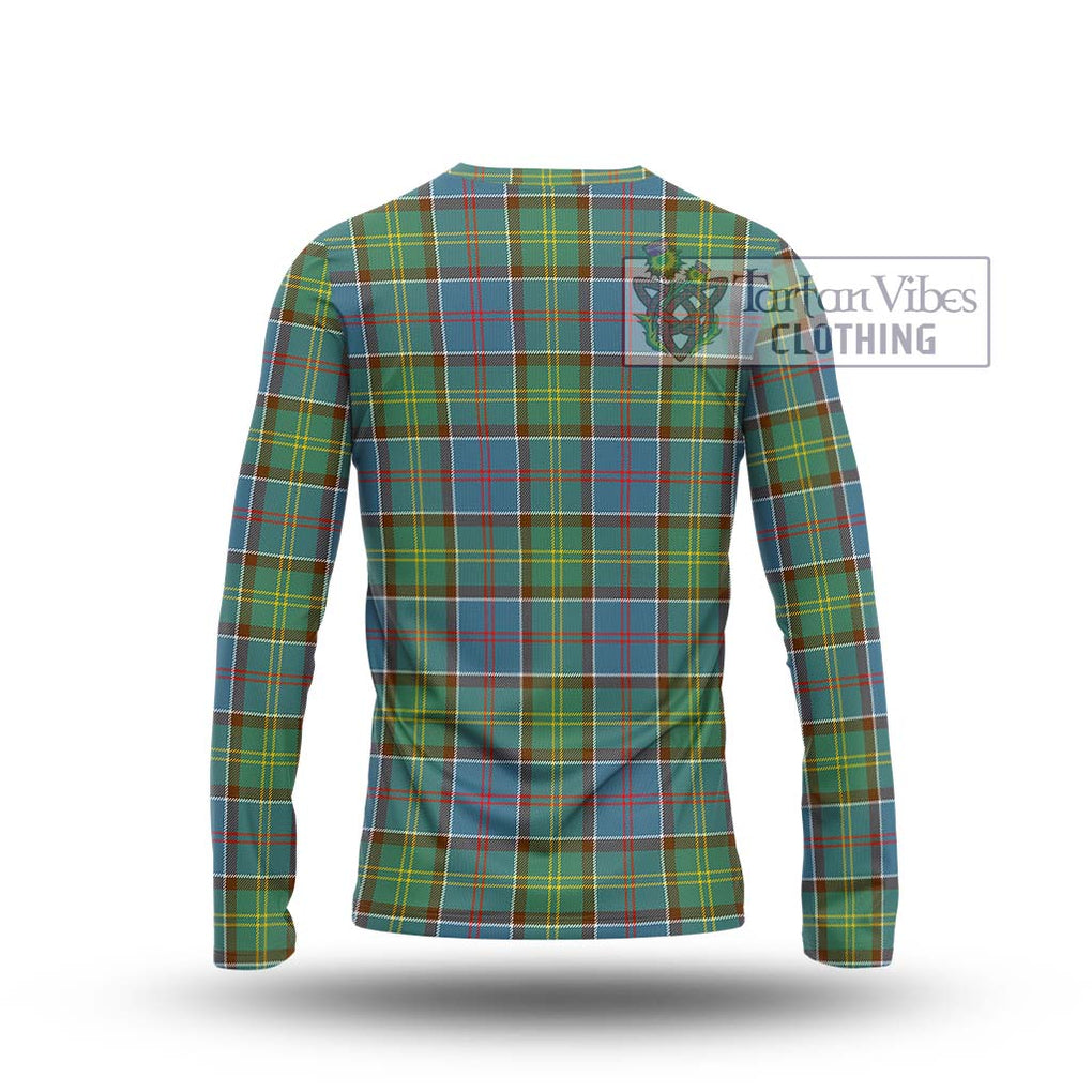 Colville Tartan Long Sleeve T-Shirt with Family Crest DNA In Me Style - Tartanvibesclothing Shop