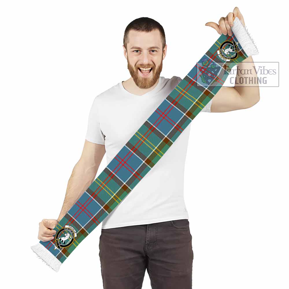 Tartan Vibes Clothing Colville Tartan Ruffneck Scarf with Family Crest