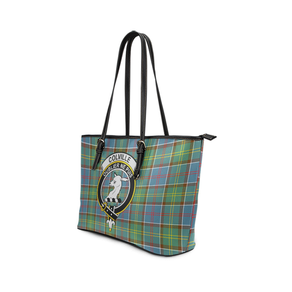 colville-tartan-leather-tote-bag-with-family-crest
