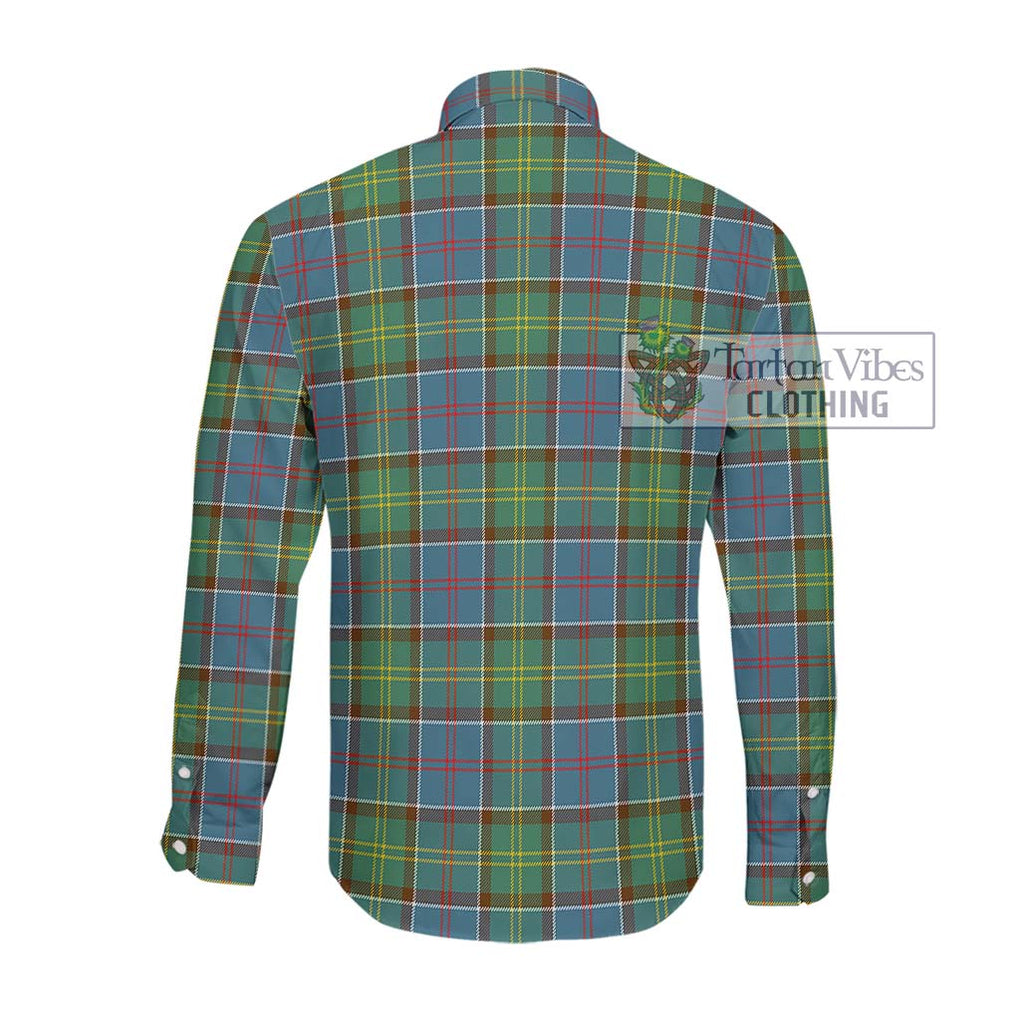 Colville Tartan Long Sleeve Button Shirt with Family Crest DNA In Me Style - Tartanvibesclothing Shop