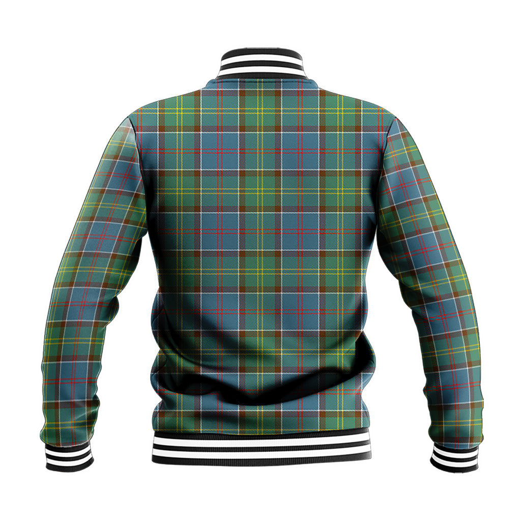Colville Tartan Baseball Jacket with Family Crest - Tartan Vibes Clothing