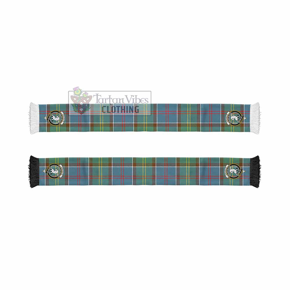 Tartan Vibes Clothing Colville Tartan Ruffneck Scarf with Family Crest