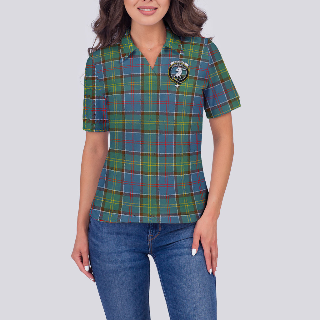 colville-tartan-polo-shirt-with-family-crest-for-women