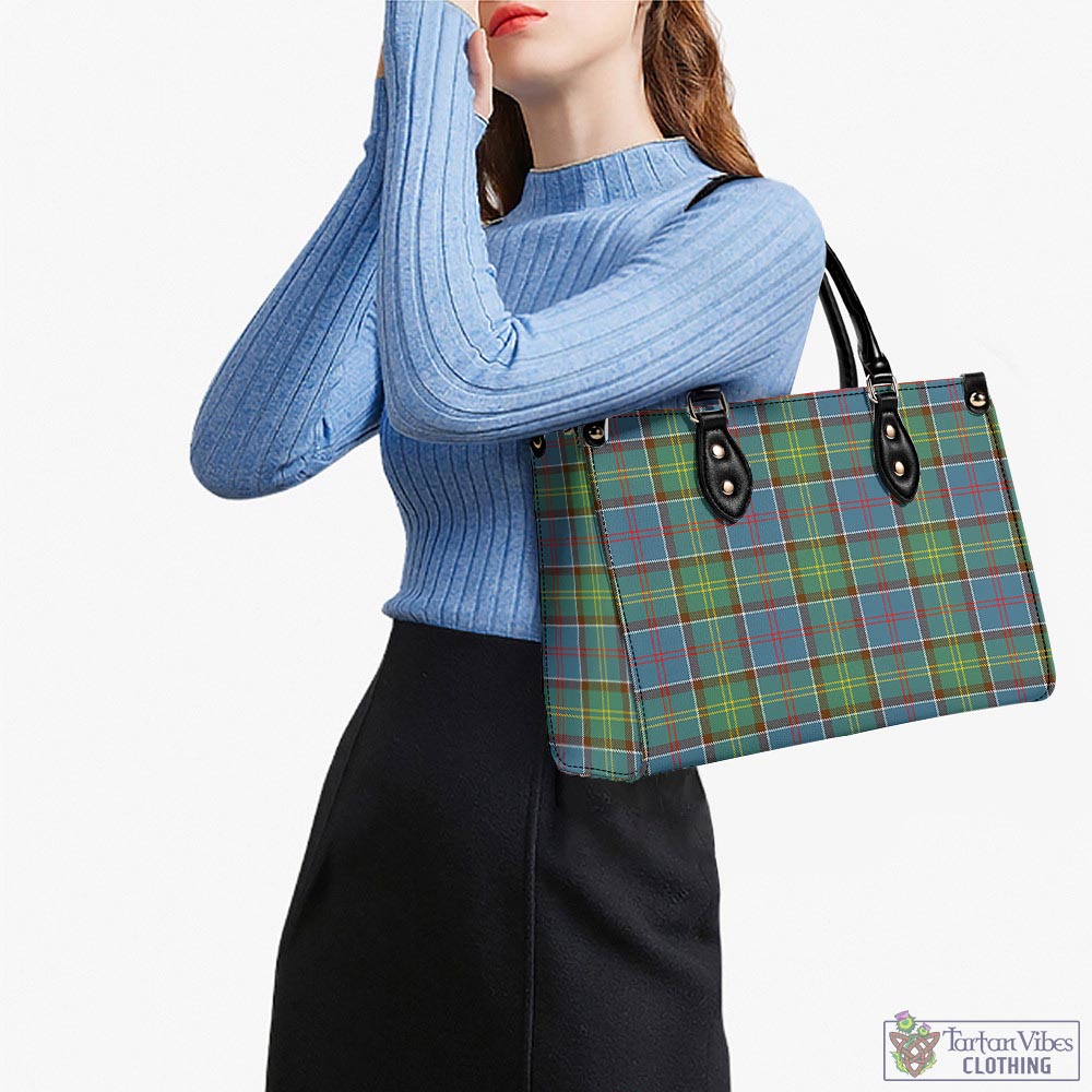 Tartan Vibes Clothing Colville Tartan Luxury Leather Handbags