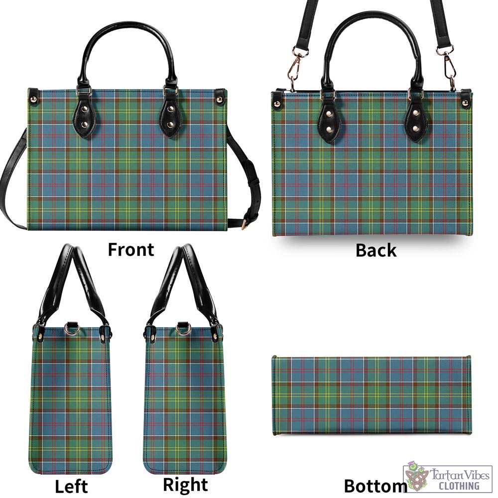 Tartan Vibes Clothing Colville Tartan Luxury Leather Handbags