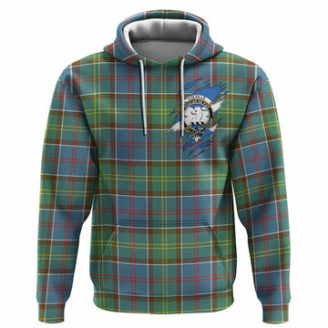 Colville Clan Crest In Me Tartan Hoodie Scotland Flag Style