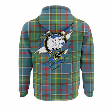 Colville Clan Crest In Me Tartan Hoodie Scotland Flag Style