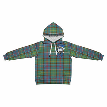 Colville Clan Crest In Me Tartan Kid Hoodie Scotland Flag Style