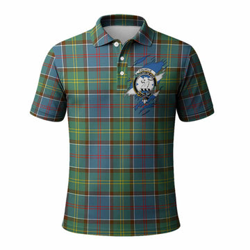 Colville Clan Crest In Me Tartan Polo Shirt Scotland Flag Style
